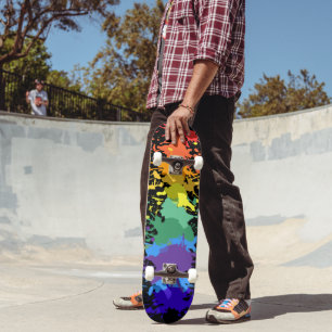 PLANCHER PEINT SPLASH GRAFFITTI SKATEBOARD