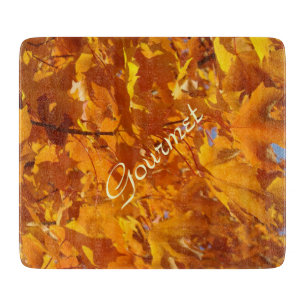 Planches à découper en verre Gourmet Feuilles d'au