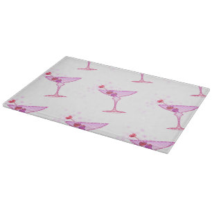 Planches à découper en verre Pink Martini