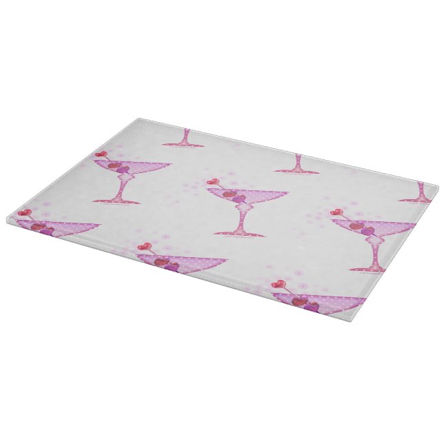 Planches à découper en verre Pink Martini (Coin)