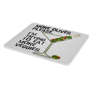 PLANCHES À DÉCOUPER EN VERRE - Plus d'Olives. Mang
