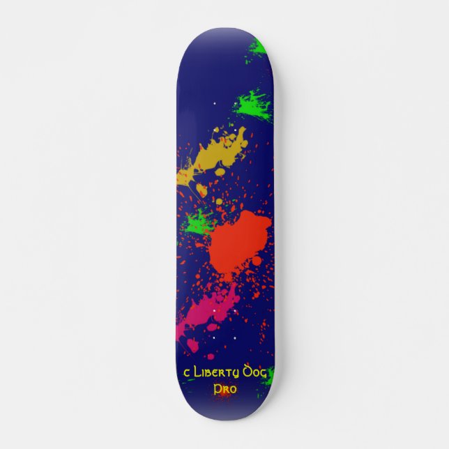 PLANCHES À ROULETTES - RAD PAINT SPLATS - LIBERTY  (Devant)