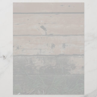 Planches en bois avec algues herbacées photo