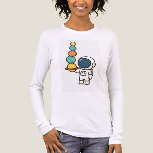 Planet Juggler - Kawaii Astronaut Sweat - shirt à