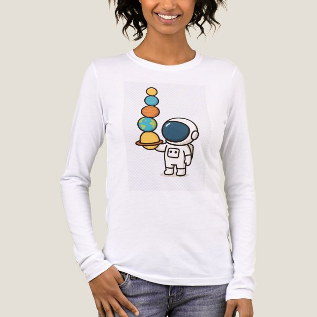 Planet Juggler - Kawaii Astronaut Sweat - shirt à  (Recto)