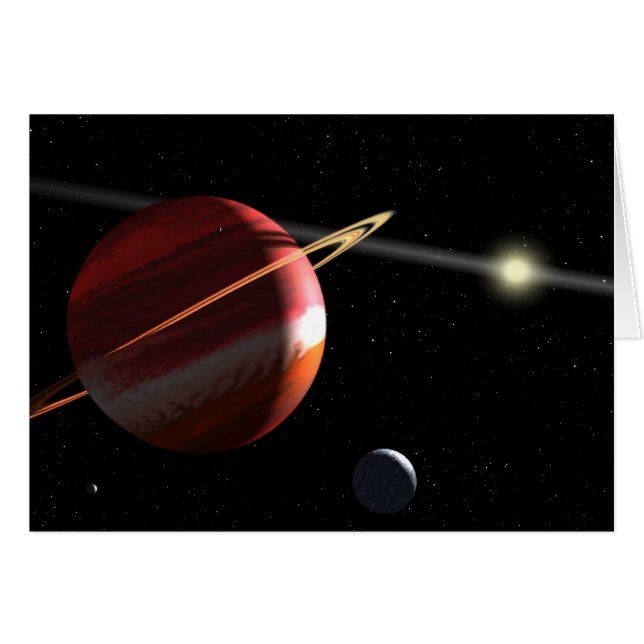 planète de la Jupiter-masse satellisant l'étoile (Devant horizontal)