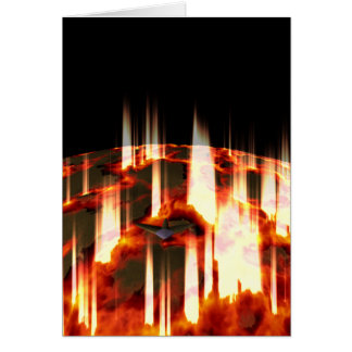 planète en feu