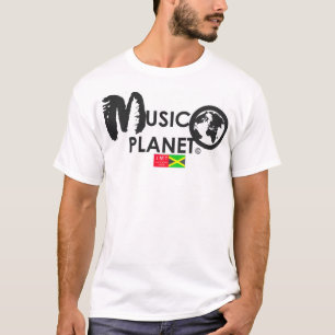 PLANÈTE MUSICALE nouveau T-Shirt Basique pour Hom