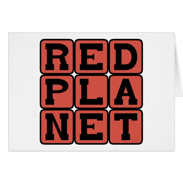 Planète rouge, Mars (Devant horizontal)