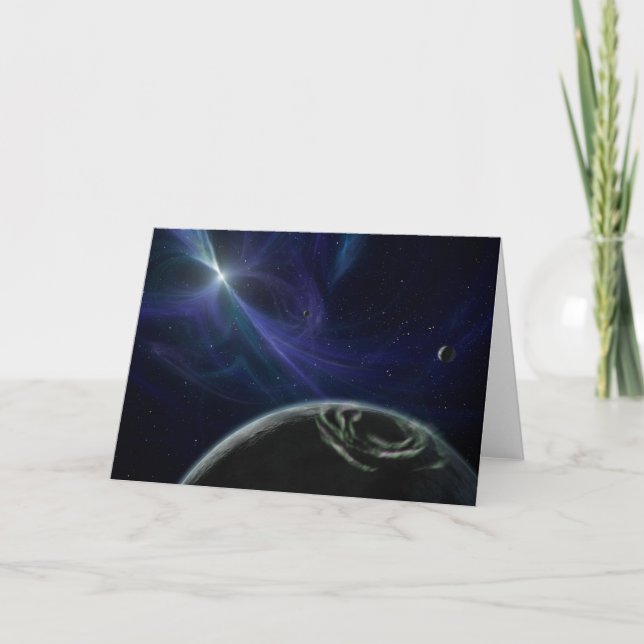 Planètes avec Star Pulsor sur Carte pour notes (Devant)