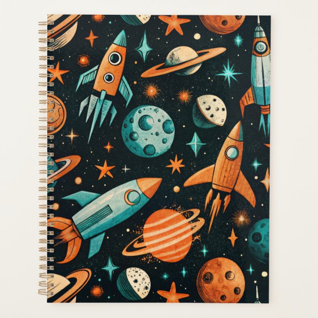 Planètes de l'espace de rêve Teal Orange Cosmique (Devant)