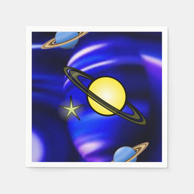 Planètes de serviettes en papier (Devant)