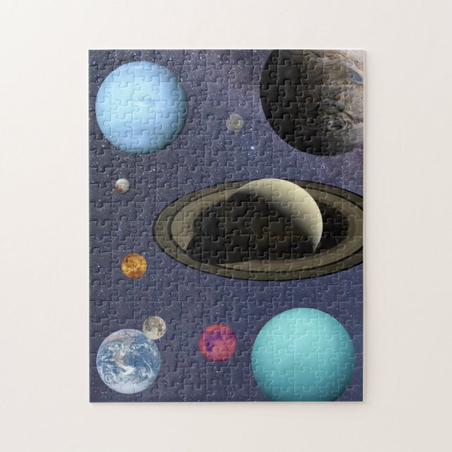Planètes du système solaire Puzzle (Vertical)
