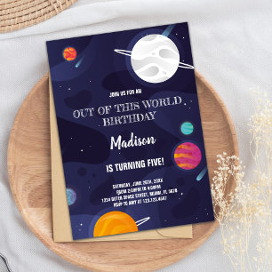 Planètes Invitations d'anniversaire