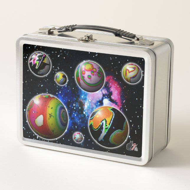 Planétoïdes Lunchbox métallique (Devant)