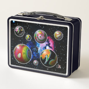 Planétoïdes Lunchbox métallique