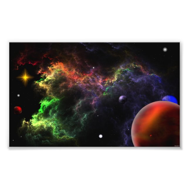 Planétoïdes - Nebula Cluster H Photo agrandissemen (Devant)