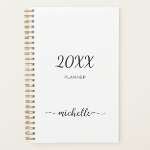 Planificateur 2023 Minimaliste Simple Monogramme N