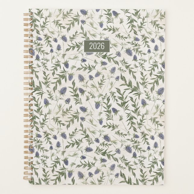 Planificateur 2026 Fleurs de Chardon (Devant)