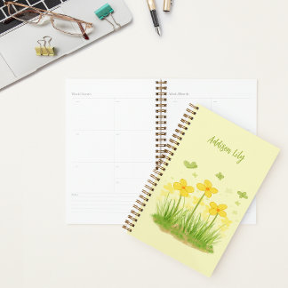 Planificateur à couverture rigide Fleurs sauvages 