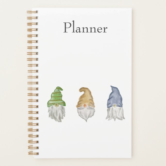 Planificateur à couverture souple en spirale Trois (Devant)