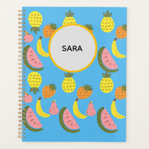 Planificateur à motif de fruits d'été vibrants