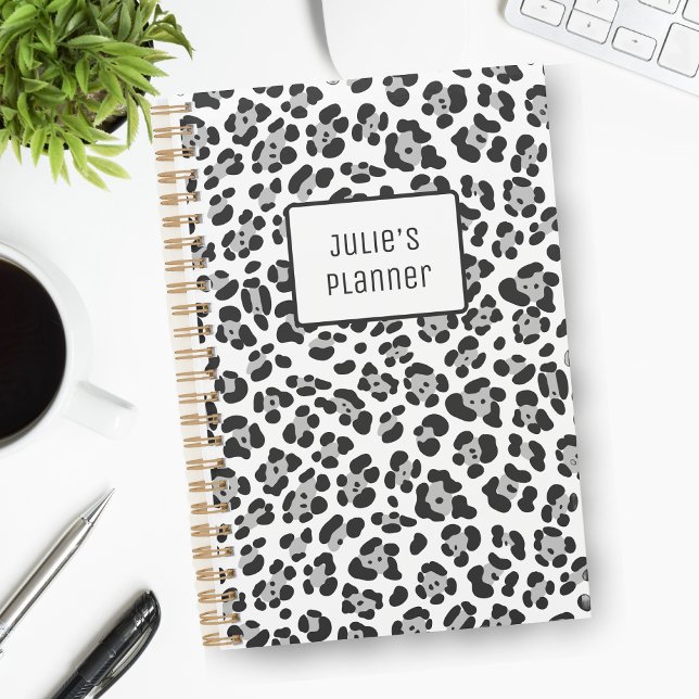 Planificateur à pointes noir blanc (Créateur téléchargé)