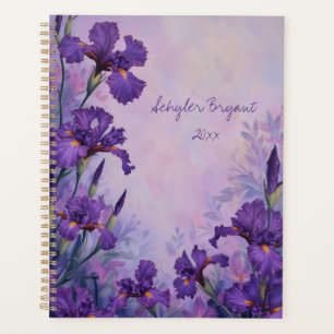 Planificateur à reliure spirale Iris Violet Botani