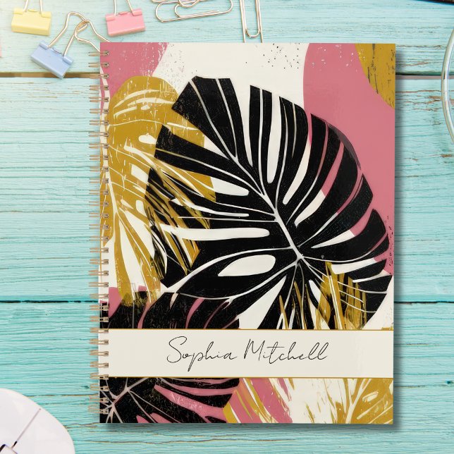Planificateur Abstrait Moderne Tropical Boho Monst (Créateur téléchargé)