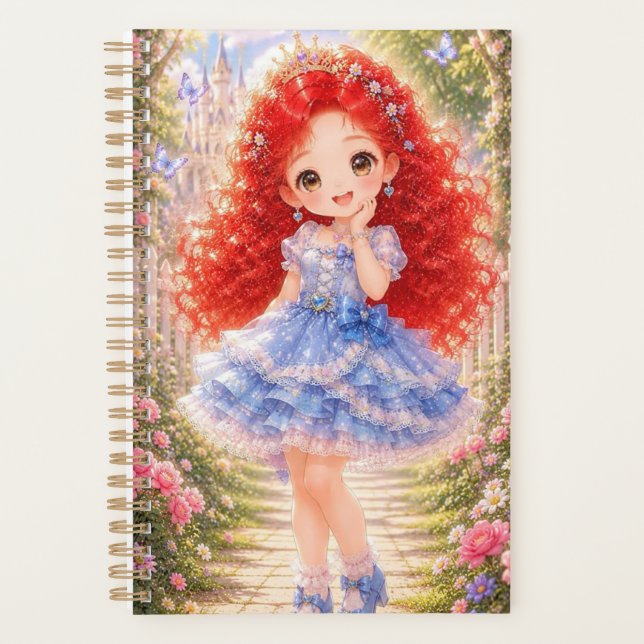 Planificateur annuel de 12 mois de la princesse mi (Devant)