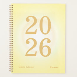 Planificateur annuel grand format Aura jaune