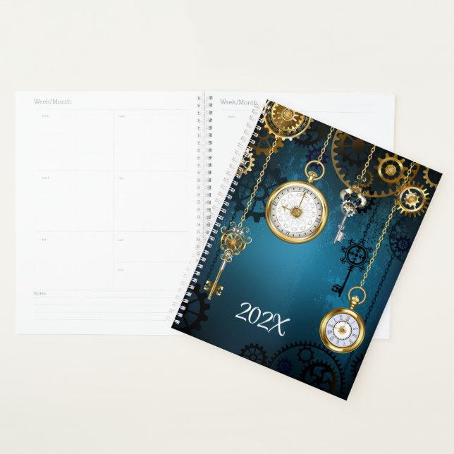 Planificateur annuel personnalisable à jour (Devant avec enveloppe)