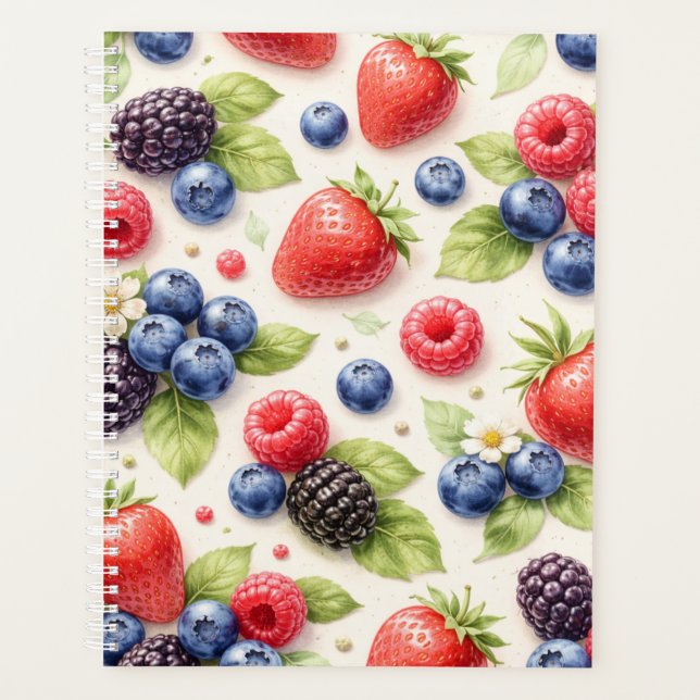 Planificateur Aquarelle Baies Mixtes  (Devant)