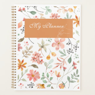 Planificateur aquarelle florale