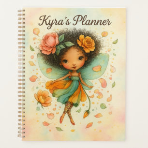 Planificateur aquarelle florale de fée fantaisiste