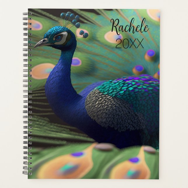 Planificateur beau paon (Devant)