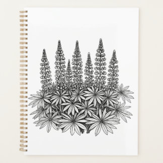 Planificateur Botanique Lupin Minimaliste