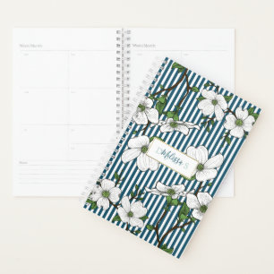 Planificateur Calendrier Chic Dogwood Blossoms & S