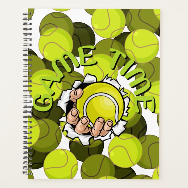 Planificateur Calendrier de tennis du temps du jeu (Devant)