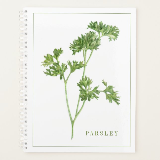 Planificateur / calendrier PARSLEY 8,5x11 (Devant)