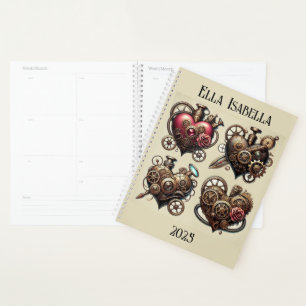 Planificateur Coeurs Steampunk