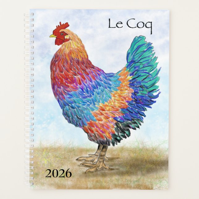 Planificateur Coq Français (Devant)