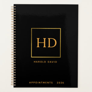 Planificateur d'affaires noir professionnel person