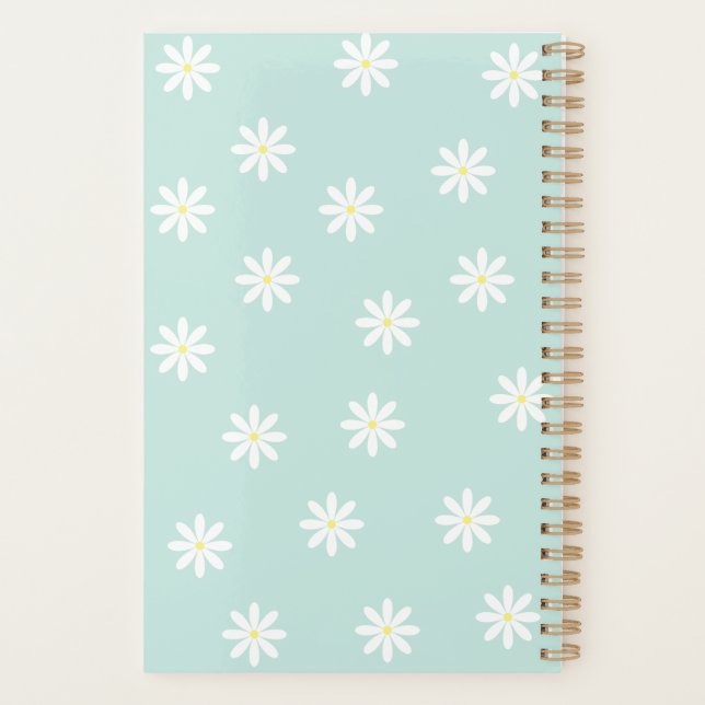 Planificateur Daisy Bloom – Couverture Florale Ble (Dos)