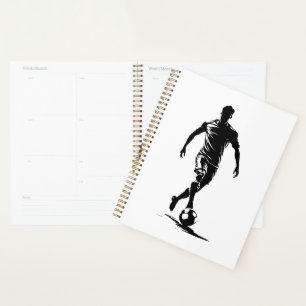 Planificateur d'art de silhouette de joueur de foo