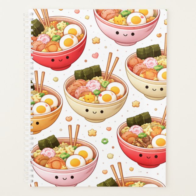 Planificateur de bols de Ramen mignons - Nouilles  (Devant)