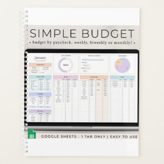 Planificateur de budget pour Google Sheets, Budget