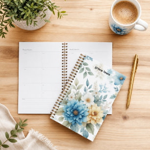 Planificateur de bureau personnalisé à motif flora