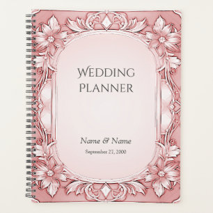 Planificateur de cadre rose Floral