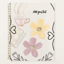 Planificateur de café et de fleurs pour les amoure